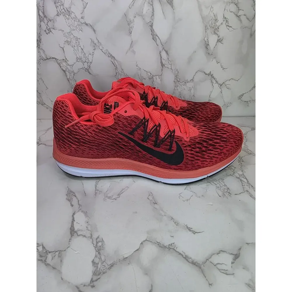 Nike Men's 10 Crimson Air Zoom Winflo 5 Red Trainer Athletic Sneakers AA7406-600